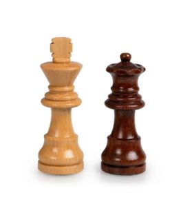 Jeu d'Échecs & Dames de voyage magnétique - Échiquier en bois & Pièces d'échecs et de dames en bois