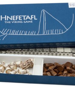 Jeu Viking - Hnefatafl - Pièces en résine & Surface de jeu en Lin