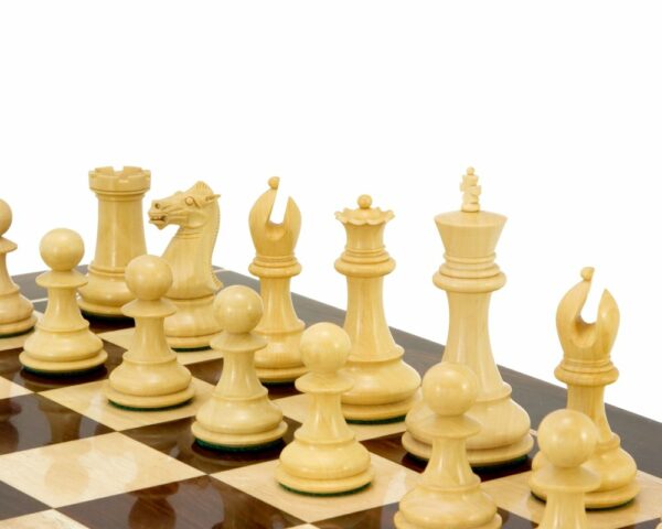 Jeu d'Échecs Staunton en Bois de Buis et d'Ébène séries Sandringham