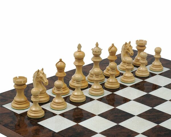 Jeu d'Échecs Garvi en Bois de Buis et Bois de Rose