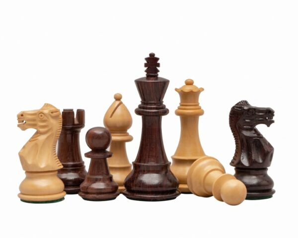 Jeu d'Échecs Staunton Classique en Bois de Rose et Bois de Buis