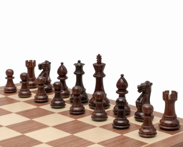 Jeu d'Échecs Staunton Classique en Bois de Rose et Bois de Buis