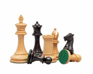 Jeu d'Échecs Rochester en Bois de Buis et d'Ébène