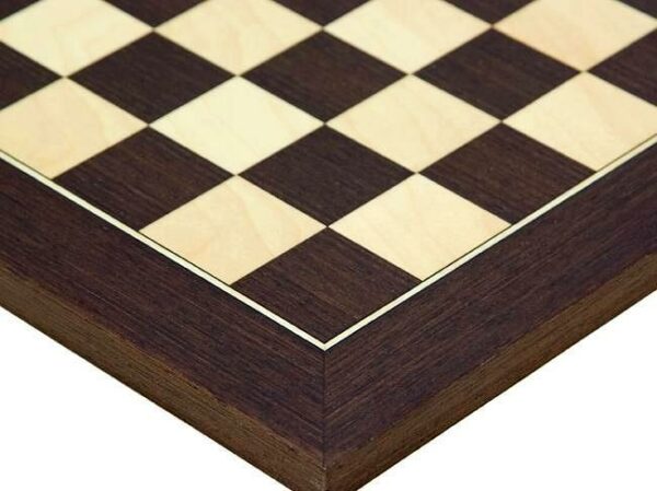 Ensemble "Classic Wenge" Echiquier en Wenge et Erable & Jeu d'Echecs en Buis Ebonisé