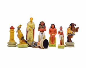 Jeu d'Echecs en Résine "Romains vs Egyptiens"