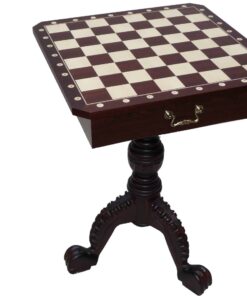 Jeu d'échec & Echiquier Table d'échecs (sans morceaux) / hauteur totale: 75cm /