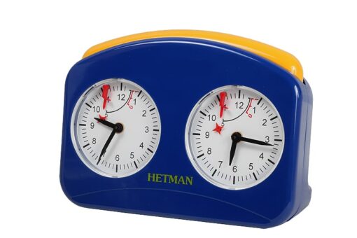 Jeu d'échec & Echiquier Horloge d'échecs en plastique Hetman - bleu grand