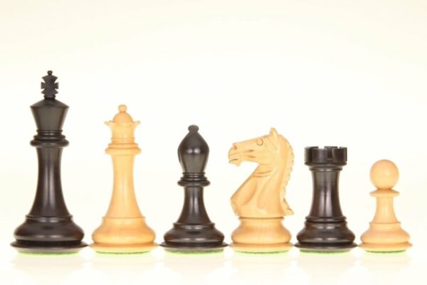 264-1-Jeux-Echecs-Staunton-6-Plastique-Creme-Noir-non-lesté